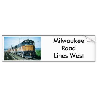 Milwaukee Road Lines West Bumper sticker Bumper Sticker