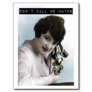 Don't Call Me Maybe Postcard