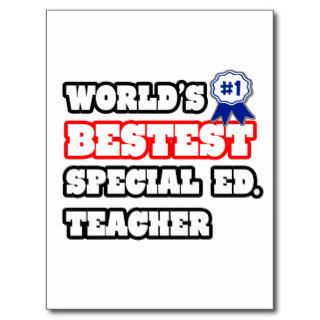 World's Bestest Special Ed. Teacher Postcards