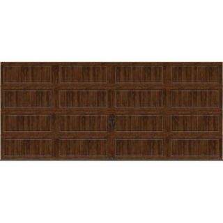 Clopay Gallery Collection 16 ft. x 7 ft. 18.4 R Value Intellicore Insulated Solid Ultra Grain Walnut Garage Door GR2LU_WO_SOL