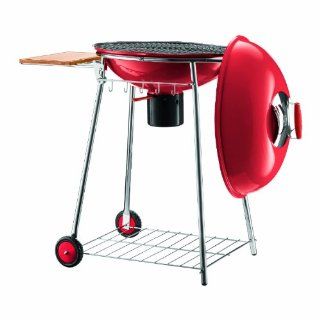 Bodum 11331 294 Fyrkat Large Charcoal Grill, Red (Discontinued by Manufacturer)  Freestanding Grills  Patio, Lawn & Garden