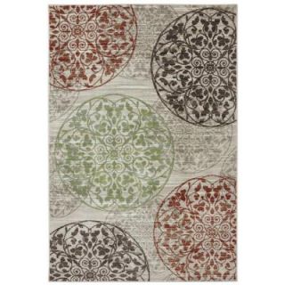 Mohawk Collage Patchwork Medium Beige 6 ft. 6 in. x 10 ft. Area Rug DISCONTINUED 400095
