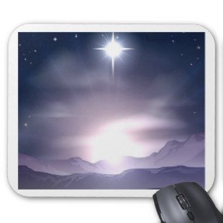 Christmas Star of Bethlehem Nativity Mousemat