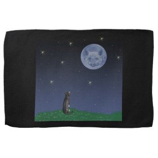 Cat In The Moon Towel