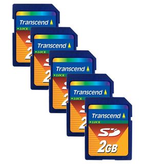 Transcend 2 GB SD Flash Memory Card (Pack of 5) Transcend SD Cards