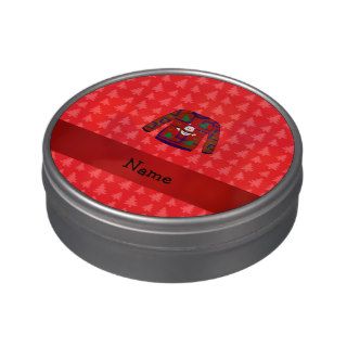 Personalized name ugly christmas sweater jelly belly tins