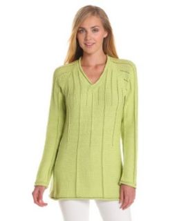 Pure Handknit Women's Lifestyle Rubbed Pullover, Future Lime, Large/X Large