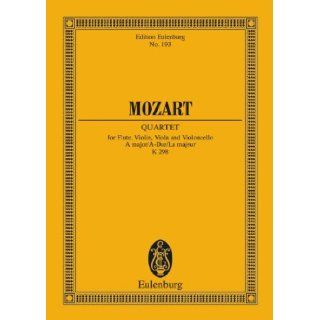 Quartet in A Major, K. 298 for Flute and Strings Wolfgang Amadeus Mozart 0884088091767 Books