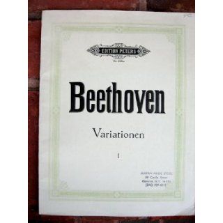 Variationen 1 Fur Klavier Zu 2 Handen (Nr. 298a) Beethoven, Adolf Ruthardt Books