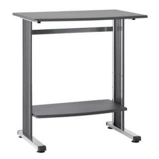 Buddy Products Charcoal Beveled Edge Stand Up Computer Desk 6461 36