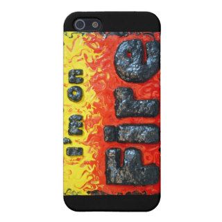 I'm on Fire Mixed Media 3D Chubby Art Painting iPhone 5 Covers