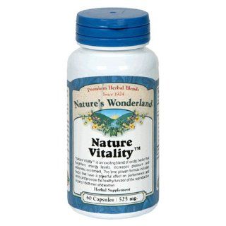 Nature's Wonderland Nature Vitality Supplement Capsules, 525 mg, 60 Count Bottles (Pack of 2) Health & Personal Care