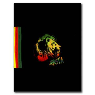 lion rasta post cards