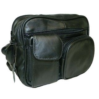 Hollywood Tag Black Leather Anti Theft Side Bag Crossbody & Mini Bags