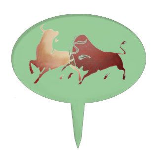 Brown Bullfight 2 PNG Cake Toppers