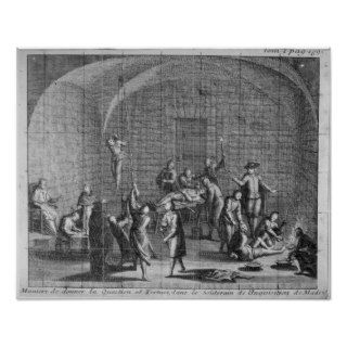 Scene of Torture during the Spanish Inquisition Posters