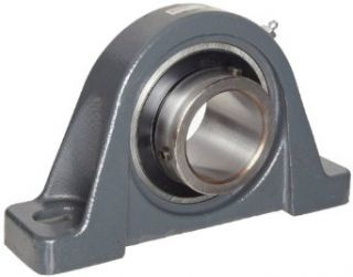 Browning VPS 331 Pillow Block Ball Bearing, 2 Bolt, Setscrew Lock, Contact and Flinger Seal, Cast Iron, Inch, 1 15/16" Bore, 2 1/2" Base To Center Height