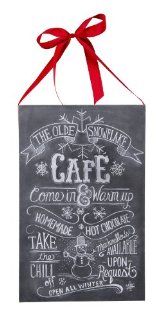 Primitives by Kathy Olde Snowflake Cafe Chalkboard   Christmas Decor