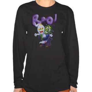 Funny Frankie gives a Cute Ghost a Scare   BOO T Shirts