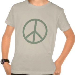 Green Peace Symbol Tee Shirts