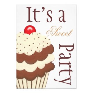 It's a sweet party birthday party invitation