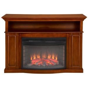 Muskoka Sheppard 46 in. Media Console Electric Fireplace in Burnished Pecan DISCONTINUED MTVSC2593SBP