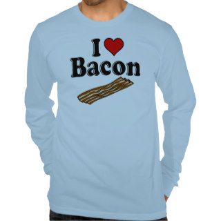 Funny I Love/heart Bacon T Shirt