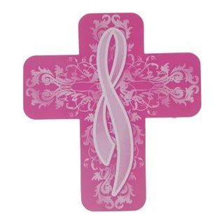 Pink Ribbon Religious Car Magnet Toys & Games