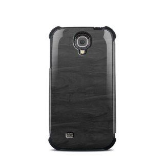 Black Woodgrain Design Silicone Snap on Bumper Case for Samsung Galaxy S4 GT i9500 SGH i337 Cell Phone Cell Phones & Accessories