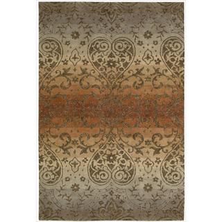 Nourison Hand tufted Harvest Panorama Rug (3'6 x 5'6) Nourison 3x5   4x6 Rugs