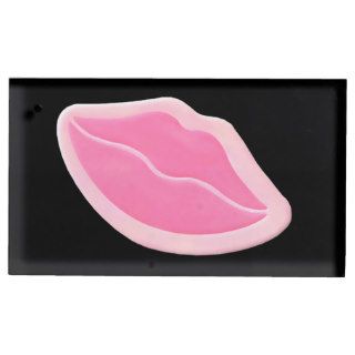 Kissing Lips table card holder
