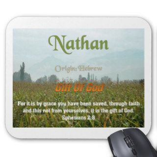 Nathan Name meaning Mousepads