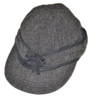Rugby by Ralph Lauren Men Wool Hunting Cap Hat (L/XL, Dark grey/black) at  Mens Clothing store