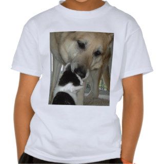 German Shepherd and Kitty Friend T Shirts