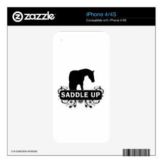 Saddle Up with Horse Silhouette iPhone 4S Decals