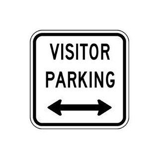 Visitor Parking Sign With Arrows PKE 22565 Parking Reserved  Business And Store Signs 