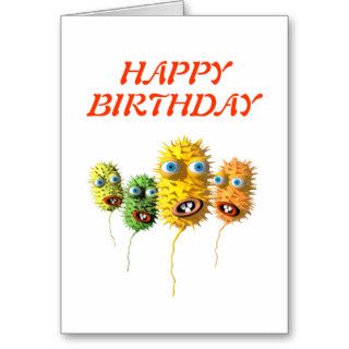 Funny Faces birthday card