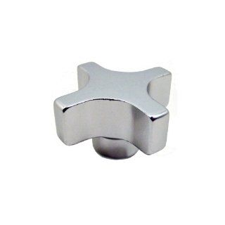 JW Winco Aluminum 6063 T5 Clamping Tapped Hand Knob, Threaded Hole, 1/4" 20 Thread Size x 7/8" Thread Depth, 1" Head Diameter (Pack of 1) Female Fluted Knobs