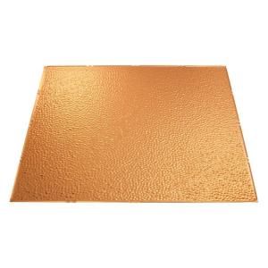 Fasade Border Fill 2 ft. x 2 ft. Polished Copper Lay in Ceiling Tile L59 25