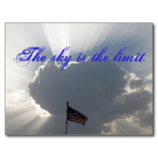 032, The sky is the limit. Post Card