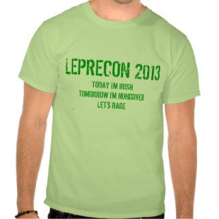 St Patrick's Day   Hoboken Leprecon T Shirt