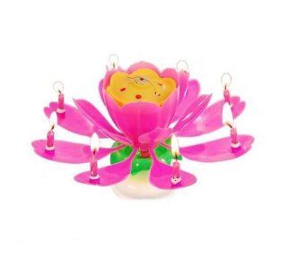 niceeshop(TM) Amazing Musical Fountain Sparkling Birthday Candle Flower Special For Your Amazing Birth Pink  