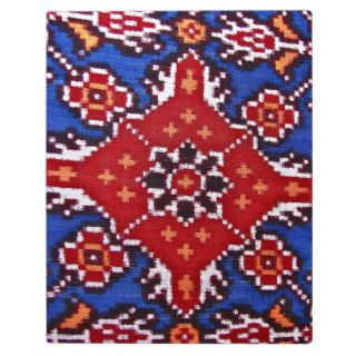 Patola Ethnic Bohemian Indian Ikat Textile Asian Plaques