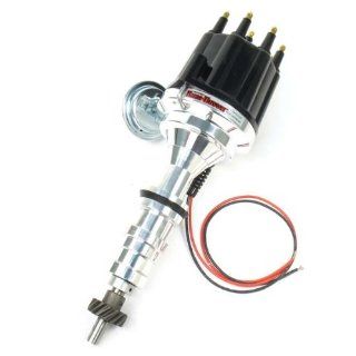 PerTronix D133710 Flame Thrower Plug and Play Vacuum Advance Black Male Cap Billet Electronic Distributor with Ignitor II Technology for Ford FE 352 428 Automotive