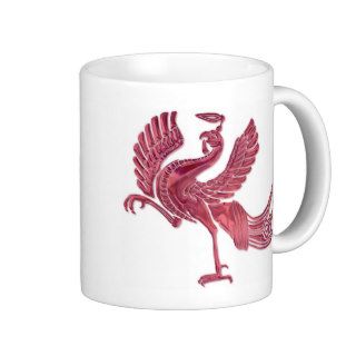 Red Bird red glass Mugs