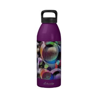 Colorful abstract design with every shape drinking bottle