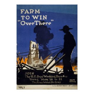 Farm to Win "Over There" Posters