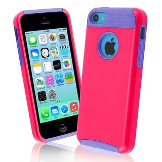 BasAcc Light Purple Skin/ Pink Hard Hybrid Case for Apple iPhone 5C BasAcc Cases & Holders