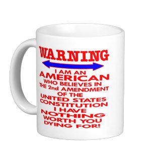 White 2nd Amendment American Coffee Mugs