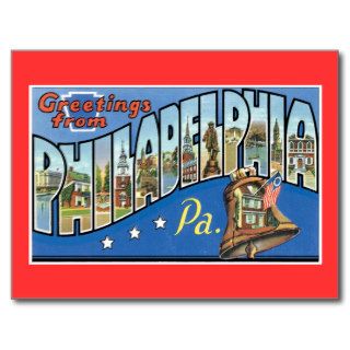Greetings Philadelphia, Pennsylvania Post Card